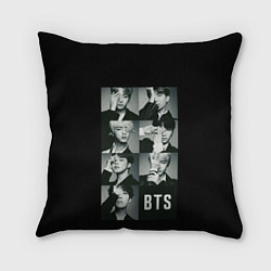 Подушка квадратная BTS, цвет: 3D-принт