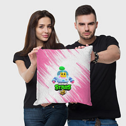 Подушка квадратная BRAWL STARS SPROUT, цвет: 3D-принт — фото 2