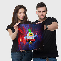 Подушка квадратная BRAWL STARS SPROUT, цвет: 3D-принт — фото 2