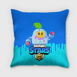 Подушка квадратная Brawl Stars SPROUT, цвет: 3D-принт