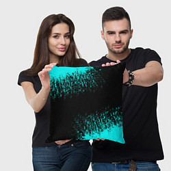 Подушка квадратная Краска, цвет: 3D-принт — фото 2