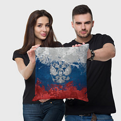 Подушка квадратная Россия, цвет: 3D-принт — фото 2