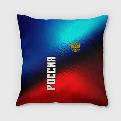 Подушка квадратная RUSSIA SPORT, цвет: 3D-принт