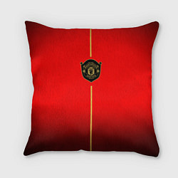 Подушка квадратная Манчестер Юнайтед лого 2020, цвет: 3D-принт