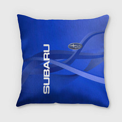 Подушка квадратная SUBARU, цвет: 3D-принт