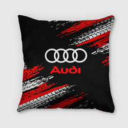 Подушка квадратная AUDI, цвет: 3D-принт