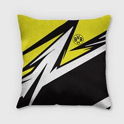 Подушка квадратная Borussia Dortmund, цвет: 3D-принт