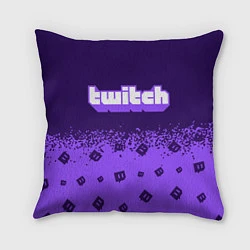 Подушка квадратная TWITCH ТВИЧ, цвет: 3D-принт