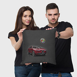 Подушка квадратная Alfa Romeo - Italy, цвет: 3D-принт — фото 2
