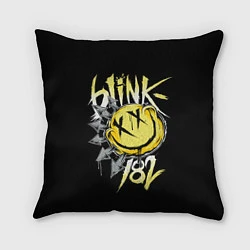 Подушка квадратная Blink 182, цвет: 3D-принт