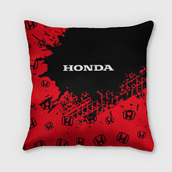 Подушка квадратная HONDA ХОНДА, цвет: 3D-принт