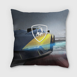 Подушка квадратная Lamborghini - Italy, цвет: 3D-принт