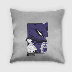 Подушка квадратная Синдзи Икари, цвет: 3D-принт