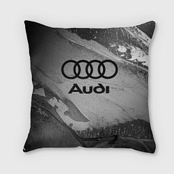 Подушка квадратная AUDI АУДИ, цвет: 3D-принт