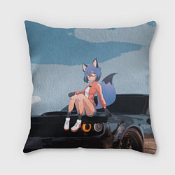 Подушка квадратная Мичиру Кагэмори, цвет: 3D-принт