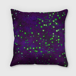 Подушка квадратная Звездное небо арт, цвет: 3D-принт