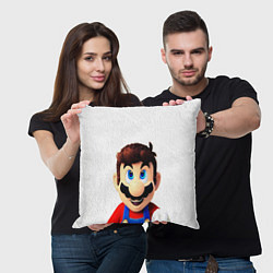 Подушка квадратная Mario, цвет: 3D-принт — фото 2