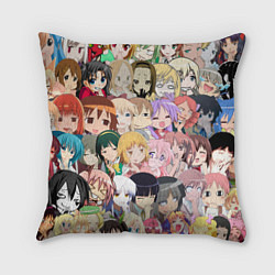 Подушка квадратная АНИМЕ ONE, цвет: 3D-принт