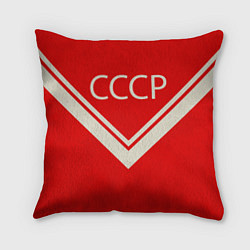 Подушка квадратная СССР хоккейная форма, цвет: 3D-принт