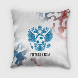 Подушка квадратная FOOTBALL RUSSIA Футбол, цвет: 3D-принт