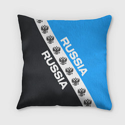 Подушка квадратная RUSSIA SPORT, цвет: 3D-принт