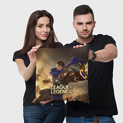 Подушка квадратная League of legends Гарен, цвет: 3D-принт — фото 2