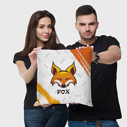 Подушка квадратная FOX, цвет: 3D-принт — фото 2