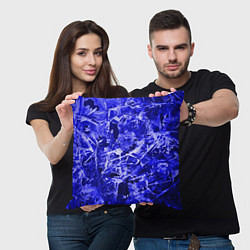 Подушка квадратная Dark Blue Gan, цвет: 3D-принт — фото 2