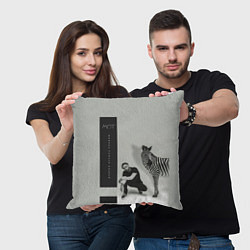 Подушка квадратная МОТ, цвет: 3D-принт — фото 2