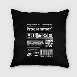 Подушка квадратная Programmer, цвет: 3D-принт