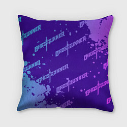 Подушка квадратная Ghostrunner узор