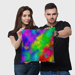 Подушка квадратная Multicolored, цвет: 3D-принт — фото 2