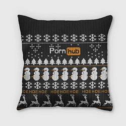 Подушка квадратная Christmas PornHub