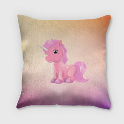 Подушка квадратная Unicorn, цвет: 3D-принт