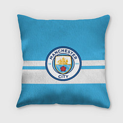 Подушка квадратная MANCHESTER CITY, цвет: 3D-принт