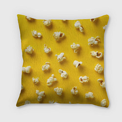 Подушка квадратная Попкорн, цвет: 3D-принт