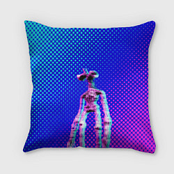 Подушка квадратная Siren Head - Helloween, цвет: 3D-принт