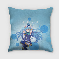 Подушка квадратная Aqua, цвет: 3D-принт