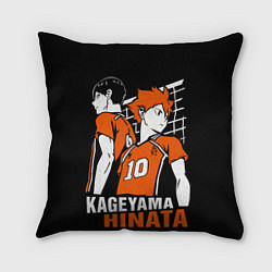 Подушка квадратная Haikyuu Hinata Kageyama, цвет: 3D-принт