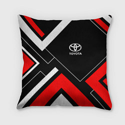 Подушка квадратная Toyota, цвет: 3D-принт