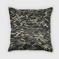 Подушка квадратная Камуфляж - Серёга, цвет: 3D-принт