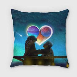 Подушка квадратная Ваня Дмитриенко Венера-Юпитер, цвет: 3D-принт