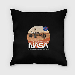 Подушка квадратная NASA - Perseverance, цвет: 3D-принт