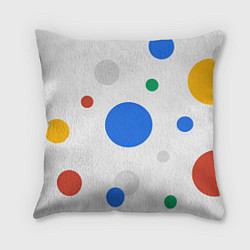 Подушка квадратная Цветной горох, цвет: 3D-принт