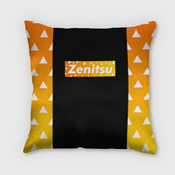 Подушка квадратная ЗЕНИЦУ ZENITSU, цвет: 3D-принт