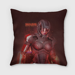 Подушка квадратная Mass Effect, цвет: 3D-принт