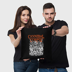 Подушка квадратная Cannibal Corpse, цвет: 3D-принт — фото 2