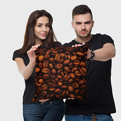 Подушка квадратная Кофе 3D, цвет: 3D-принт — фото 2
