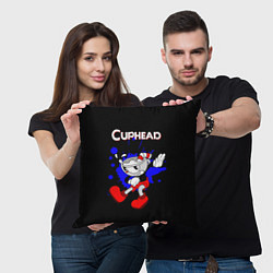 Подушка квадратная Cuphead, цвет: 3D-принт — фото 2