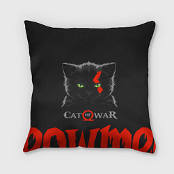 Подушка квадратная Cat of war, цвет: 3D-принт